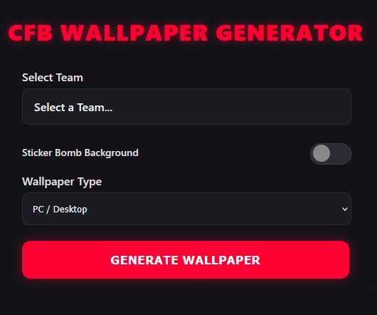 CFB Wallpaper Generator preview